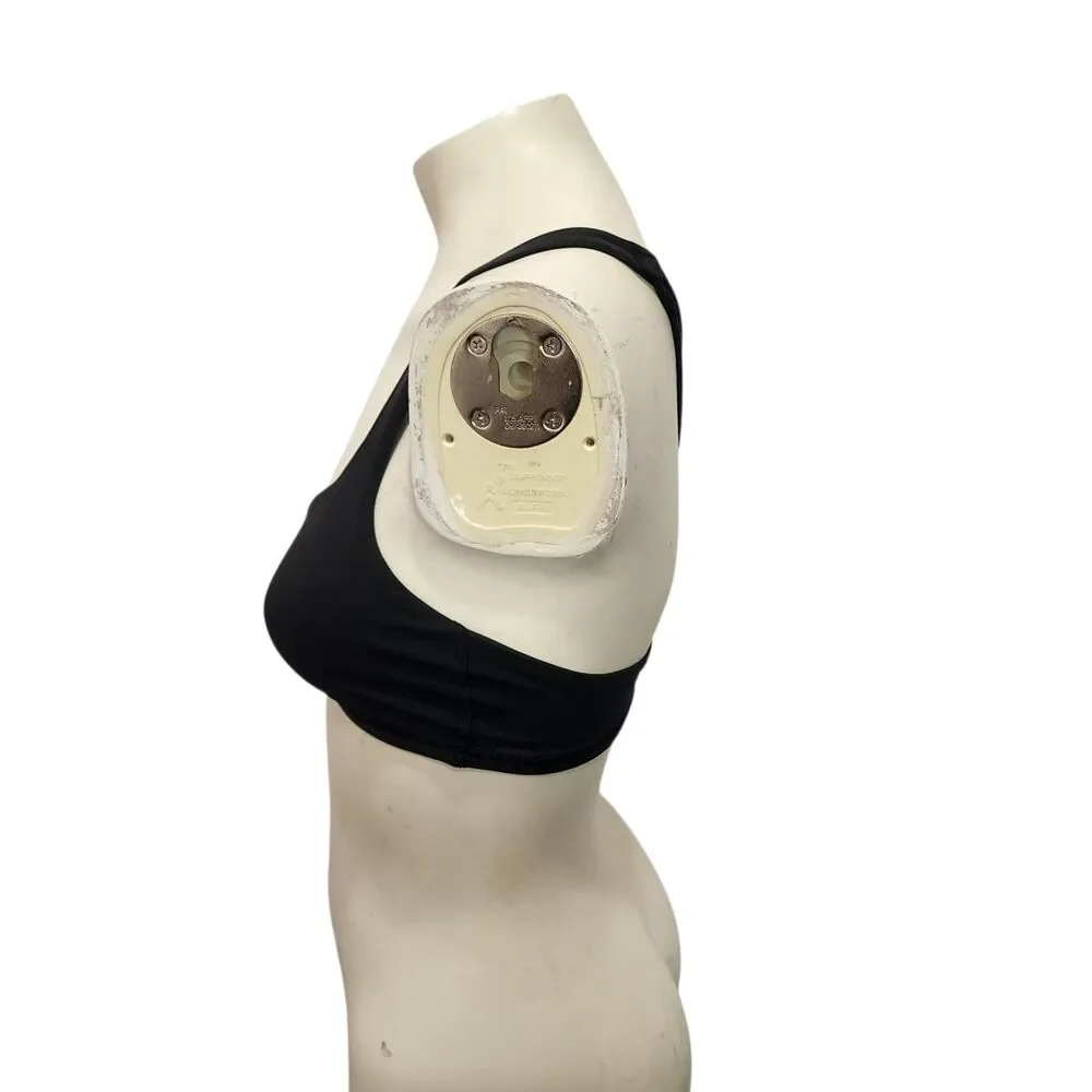 Lululemon‎ Black Strappy Crossback Sports Bra Light Support Removable Pads